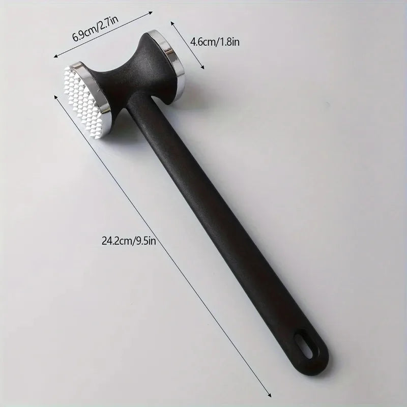 Heavy Duty Kitchen Meat Tenderizer Hammer, Stainless Steel Head with Rubber Grip-for Effortless Pounding&Tenderizing,Mallet Tool Oasis Select