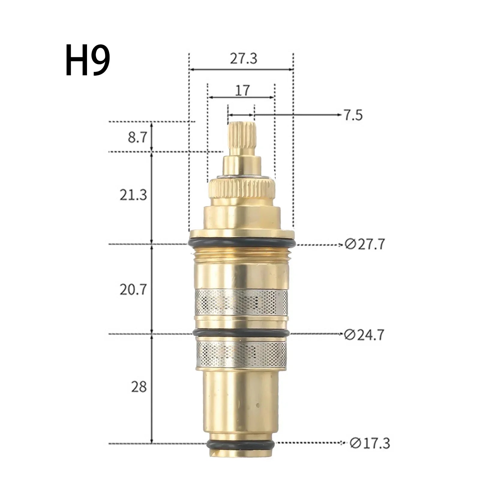 Brass Thermostatic Cartridge Temperature Control Valve Shower Bar Mixing Bathroom Accessories For Home Renovation High Quality Oasis Select