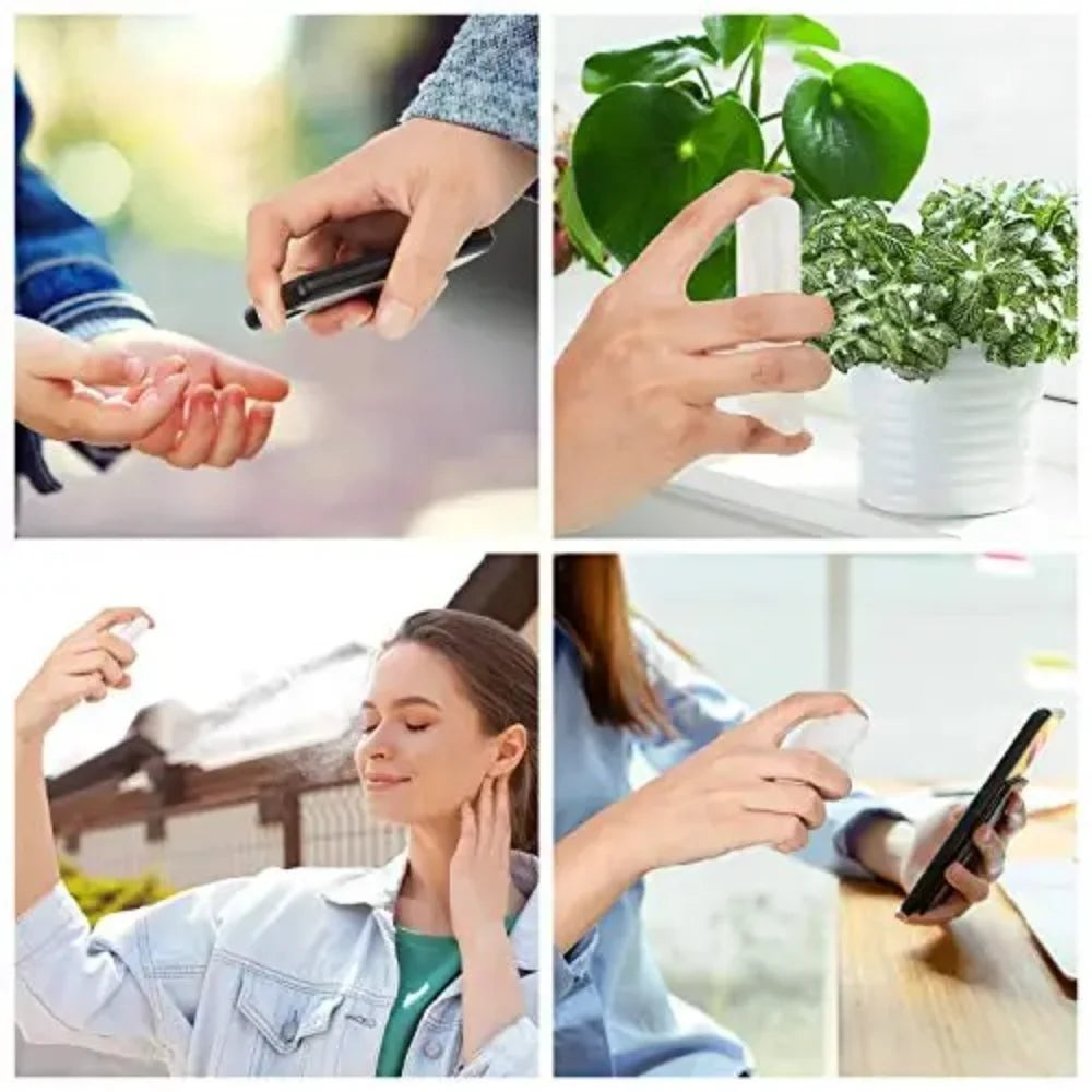 4/8 PCS Slim 20ml Spray Bottles Credit Card Size Refillable Mist Sprayers for Perfume Toner Insect Repellent Outdoor Travel Oasis Select