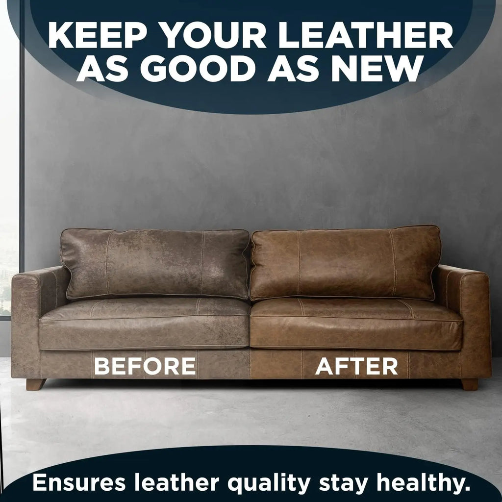 Professional Leather Conditioner & Cleaner Cream: Restores Shine, Prevents Cracks for Car Seats, Sofas, Bags, Jackets, and Shoes Oasis Select