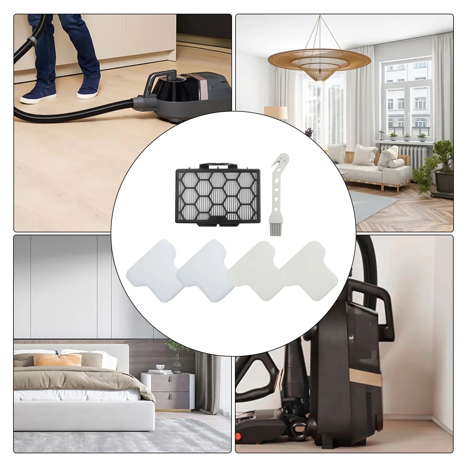 Cleaning Brush Filter Mop Pad Replacement Spare Parts Sponge Filter Vacuum Cleaner CZ250UKTDB Electric Cordless Oasis Select