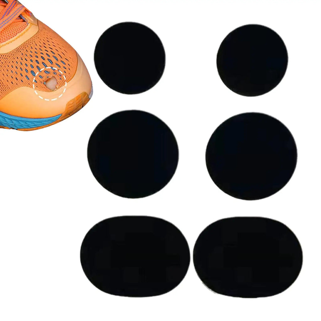 Shoe Repair Patch 6 Pieces Self-Adhesive Toeburst Blowout Prevention Pads Adhesive Inside Shoe Heel Patch Pad for Boots Heel Toe Oasis Select