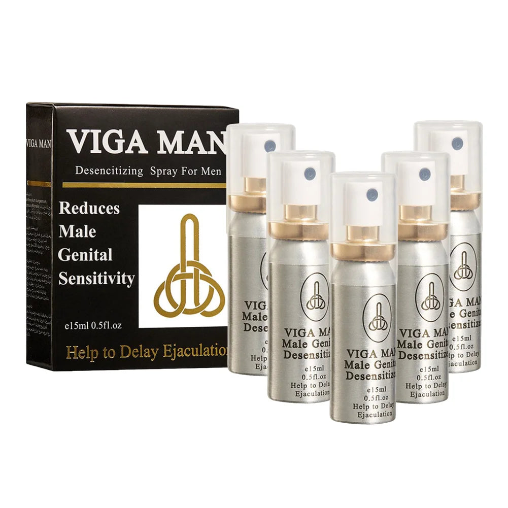 Sex Delay Spray For Men 15ml External Use Anti Premature Ejaculation Lasting Long 60 Minutes Penis Enlargement Sex Toy For Men Oasis Select 5PCS