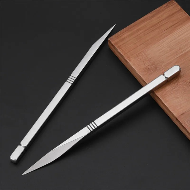2pcs Stainless Steel Tea Needle Delicate Tea Cutter Puer Tea Cutter Tea Ceremony Accessories Crafts for Home Tearoom Store Oasis Select 2pcs