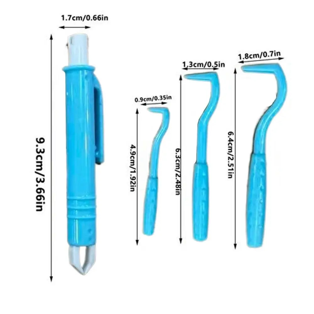 Tick Removal Tool Small Portable Reusable Tweezers Tick Removal Tool Kit for Dogs for Cattle Sheep Horse Cat Outdoor Home Daily Oasis Select Light Blue
