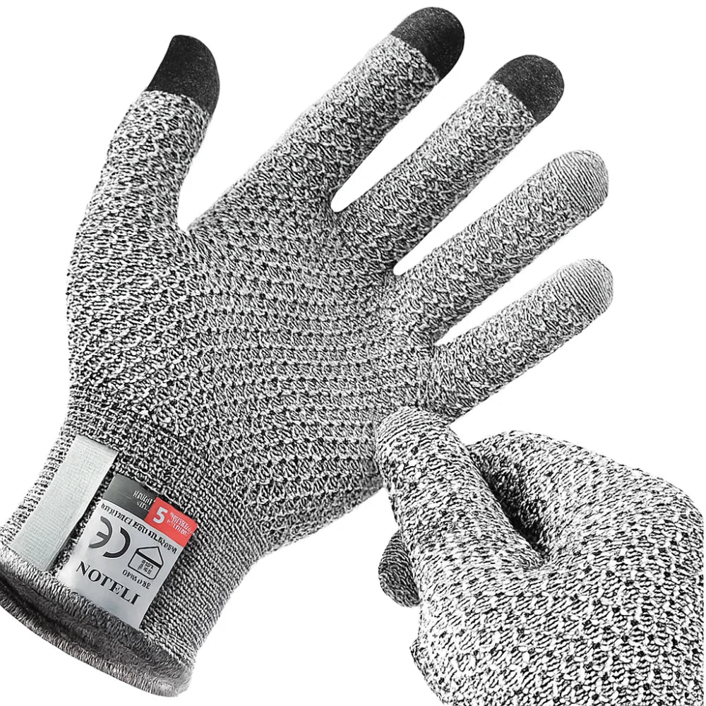 5-level Protection Anti Cutting Gloves High Protection Professional Fish Killing Gloves Glass Cutting Resistant Slaughter Gloves Oasis Select Grey