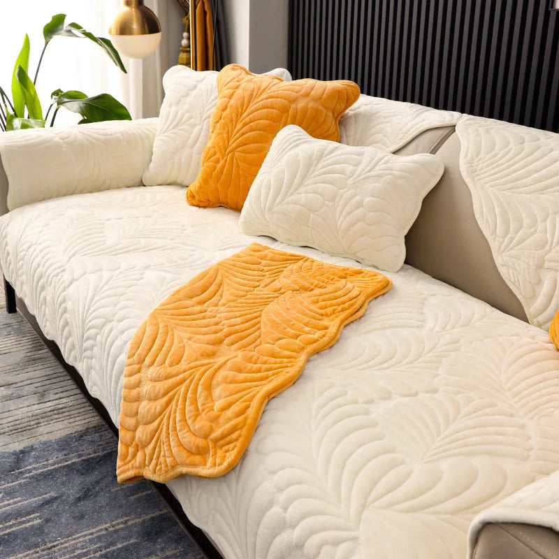 Nordic simple sofa cushion winter Dutch short plush cushion cushion cover non slip thickened sofa cover cover sofa Oasis Select 90x120cm 2
