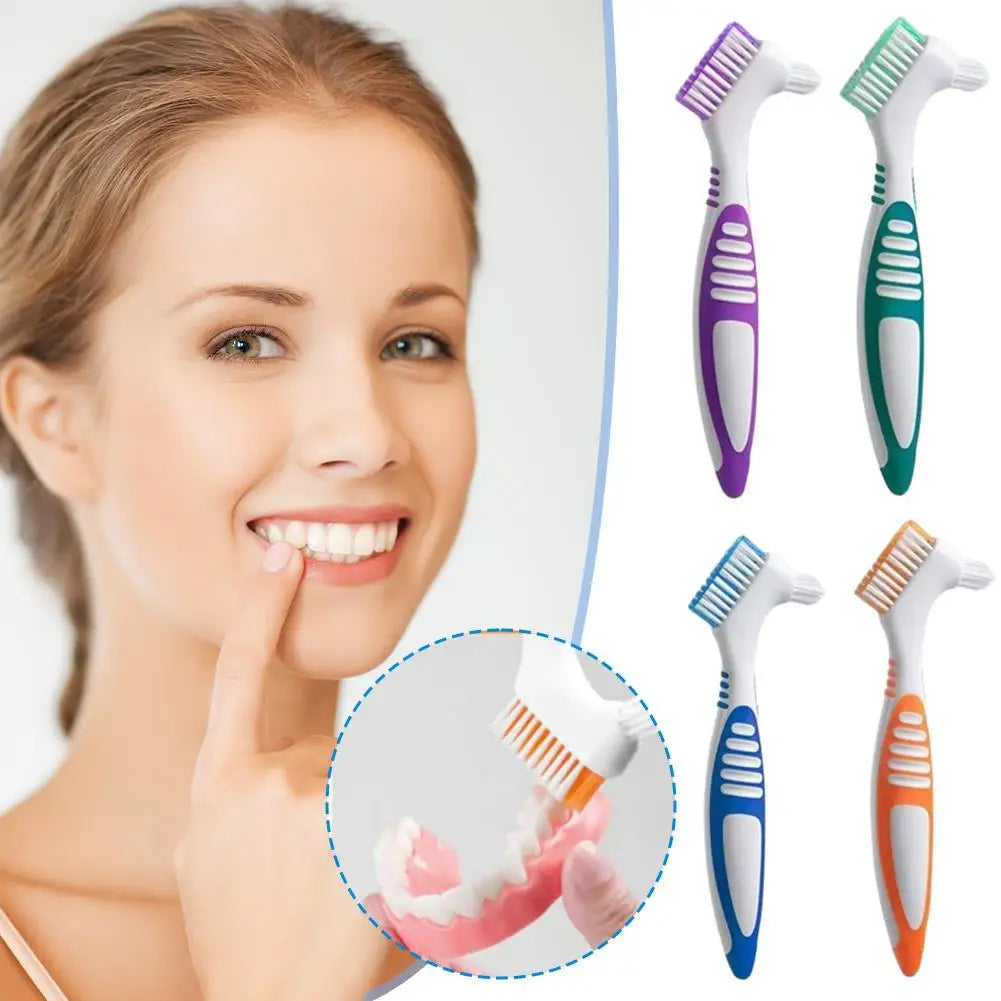 Double-Sided Denture & Retainer Cleaning Brush | Soft Bristles Denture Cleaning Brush Oasis Select