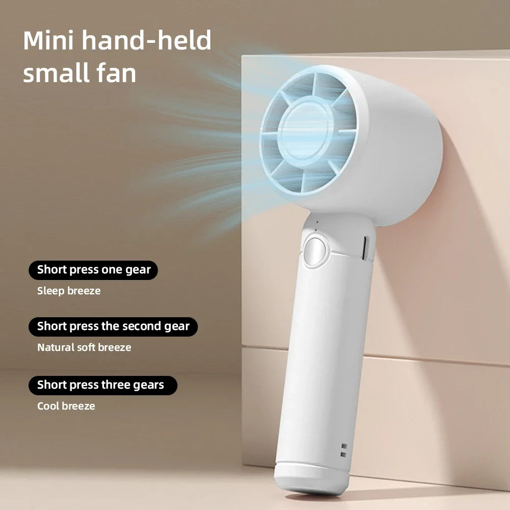 USB Rechargeable Mini Handheld Fan – Portable Office & Travel