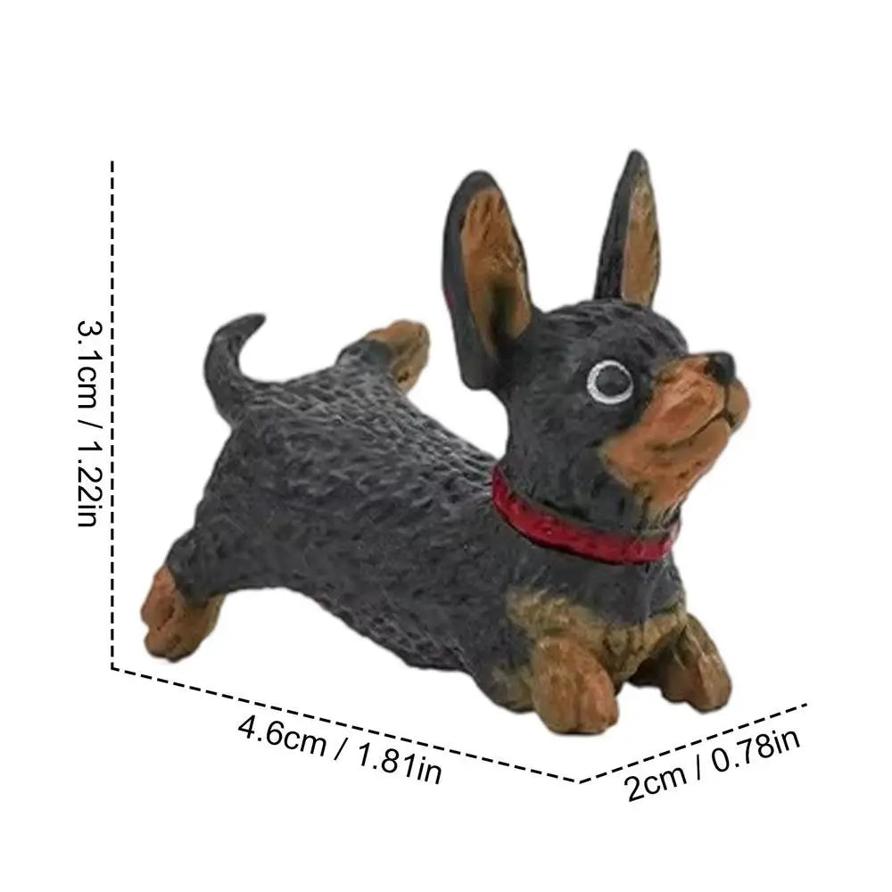 1PC Car Dashboard Decor Cute Dog Figure Screen Figure for Dog Lovers Collectors Gamers Home Office car Interior Decor Oasis Select 04