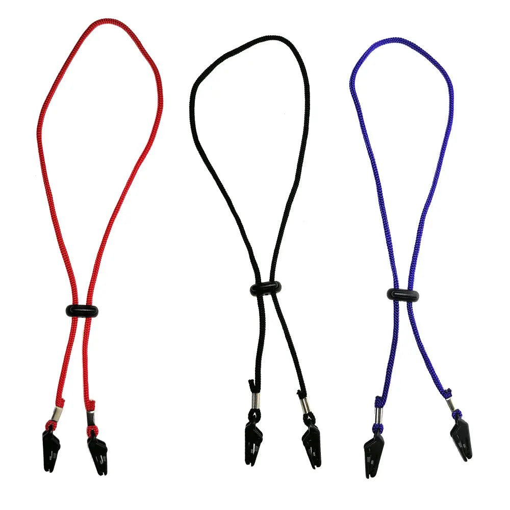 Fishing Cap Eyewear Retainer Hat Leash Windy Clip Holder Black Nylon Cord Strap And Plastic Windproof Clips Fishing Accessories Oasis Select