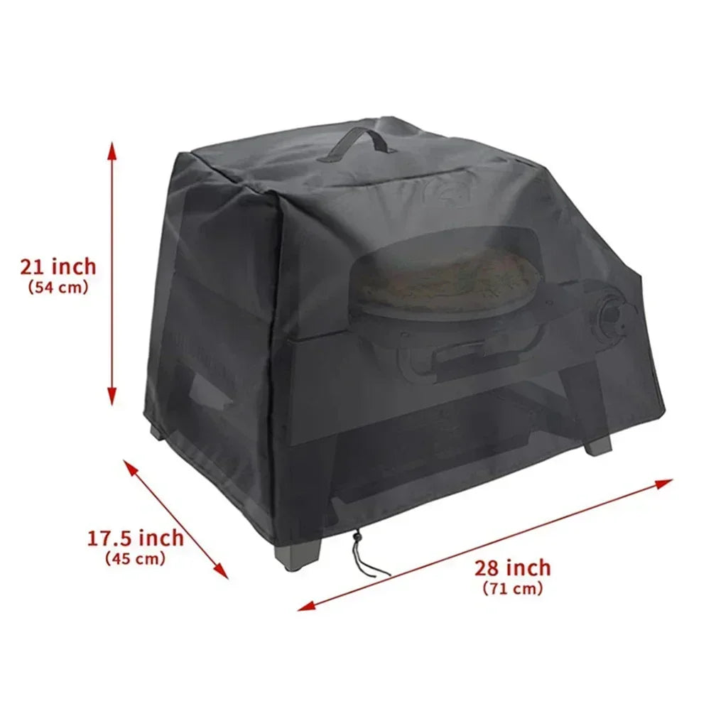 3-in-1 Pizza Oven Pizza Oven Cover 600D Oxford Fabric Compact Storage Easy Maintenance 71*45*54cm Outdoor Gathering Oasis Select