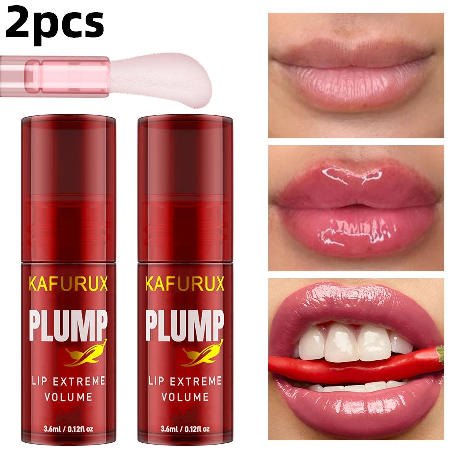 KAFURUX Lip Plumping Oil Gloss – Volumising Serum 3.6ml
