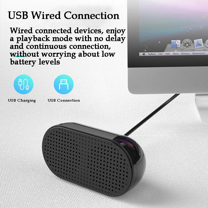 AyeBeau Mini USB PC Speaker – Desktop & Laptop Audio System