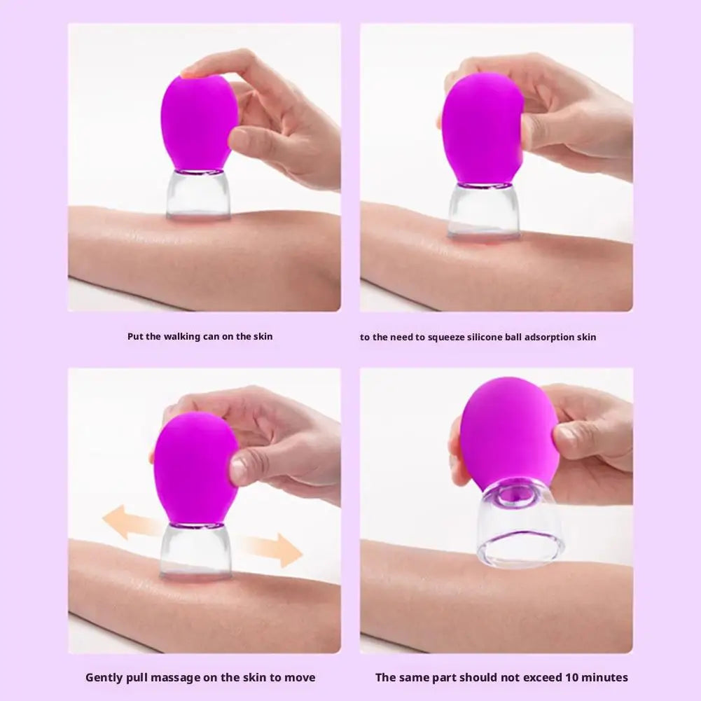 Silicone Facial Cupping Device – Vacuum Anti-Aging Massager