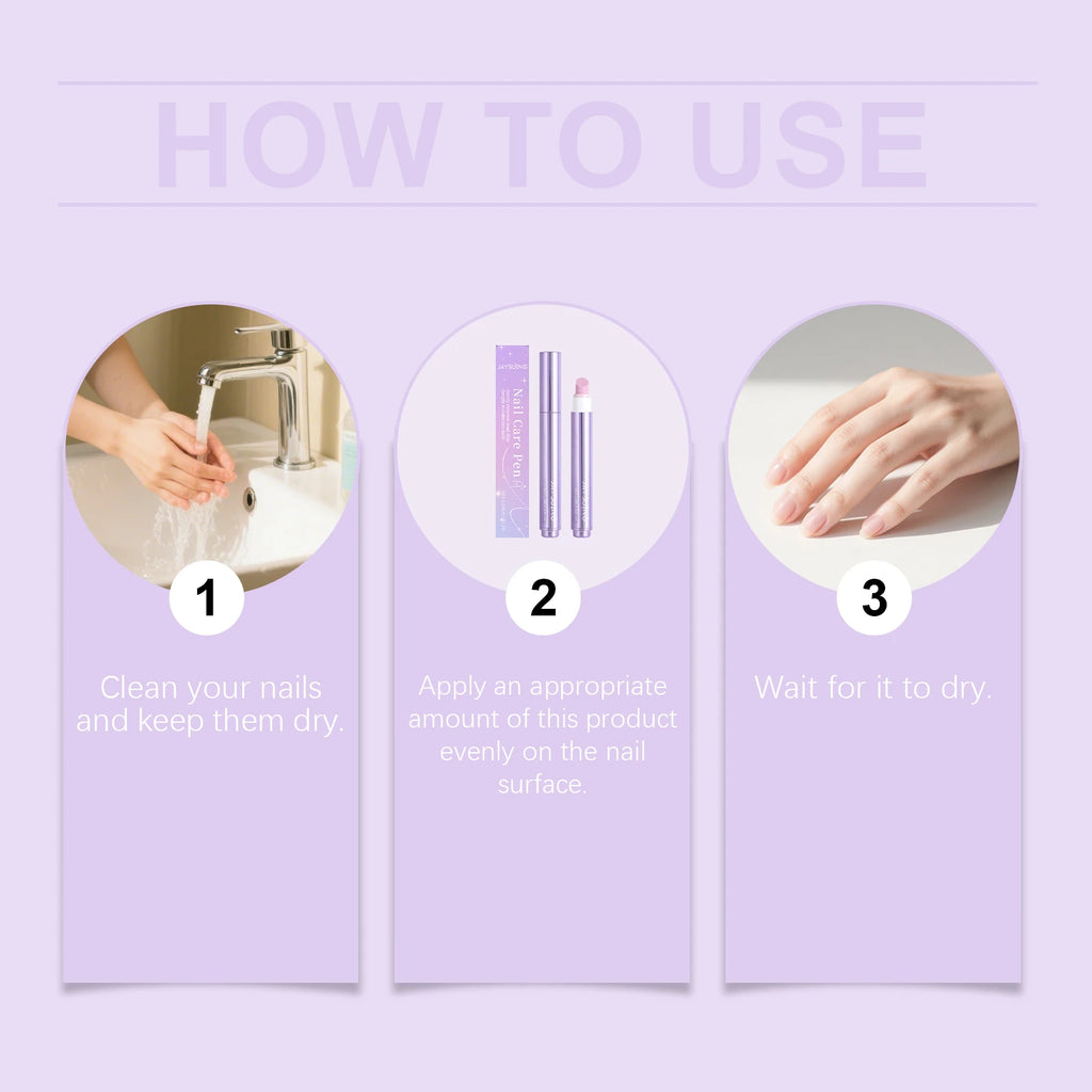 Jaysuing Nail Serum Care Pen Nourishes the nail cuticle shiny nail surface soft nail cleansing care cleaning pen Oasis Select