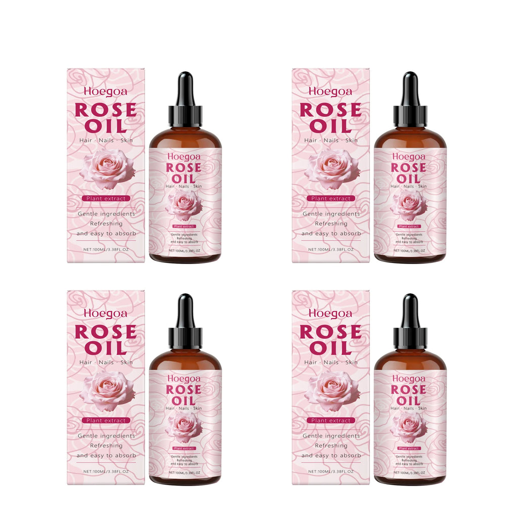 HOEGOA Rose Oil Face Serum – Anti-Aging & Brightening 100ml Rose Facial Serum Oasis Select 400ml boxed Rose Oil