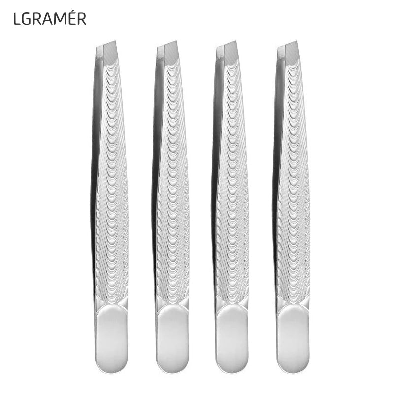 Stainless Steel Eyebrow Tweezers – Precision Hair Removal Tool