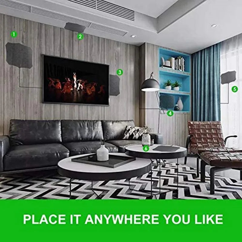 4K 1080P HDTV Antenna with Amplifier Signal Booster Mini Digital TV Antenna Enhanced Reception Indoor Use Oasis Select