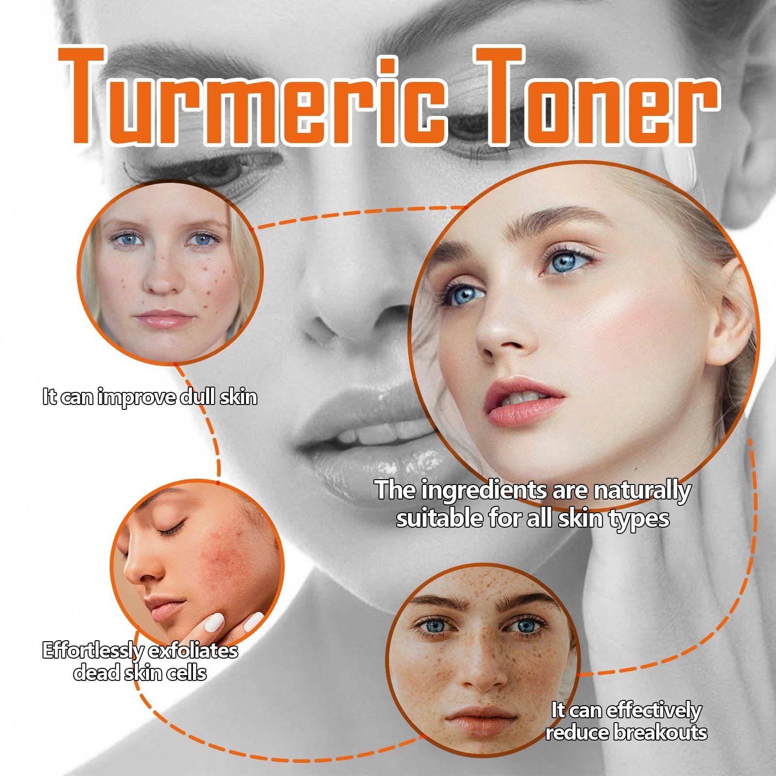 Turmeric Face Toner – Dark Spot Corrector & Brightener 100ml Brightening Face Toner Oasis Select