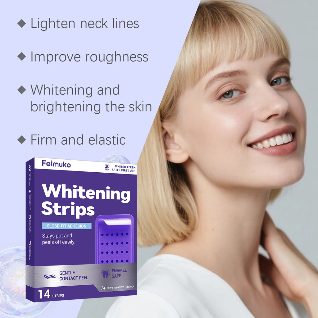 Purple Teeth Whitening Strips Oral Cleaning Removal Gel Improve Dental Yellowing Oral Care, for Lasting Bright Smile Oasis Select