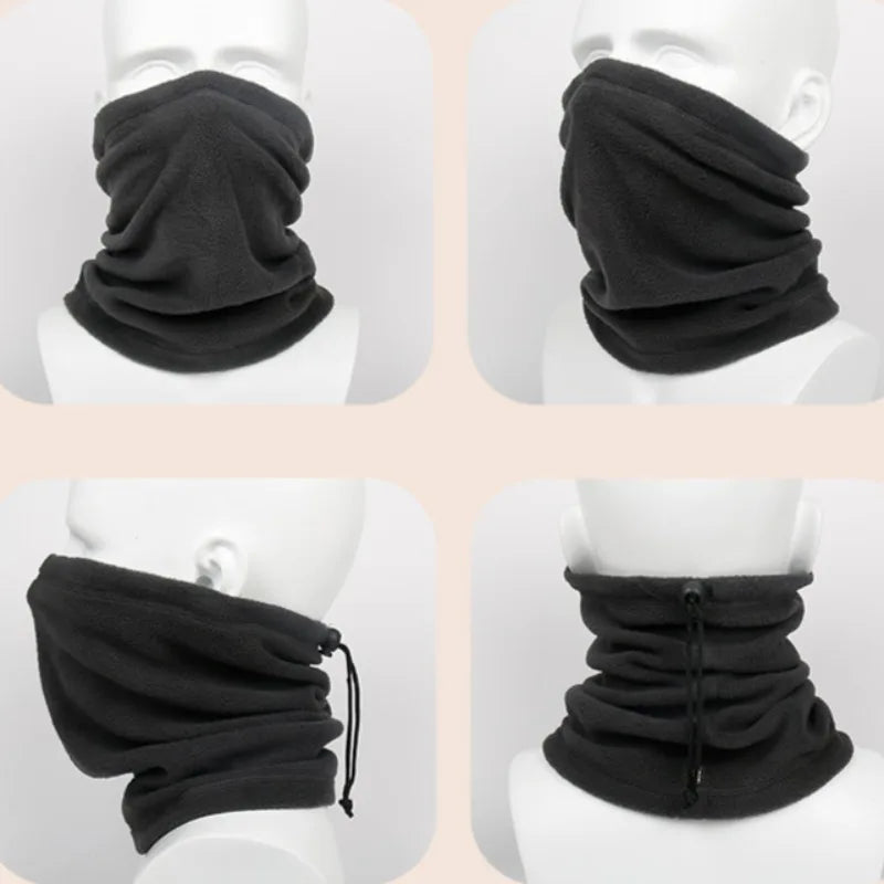 Outdoor Thickened Windproof Fleece Warm Scarf Multi-functional Sports Face Towel Bicycle Motorcycle Riding Mask Oasis Select