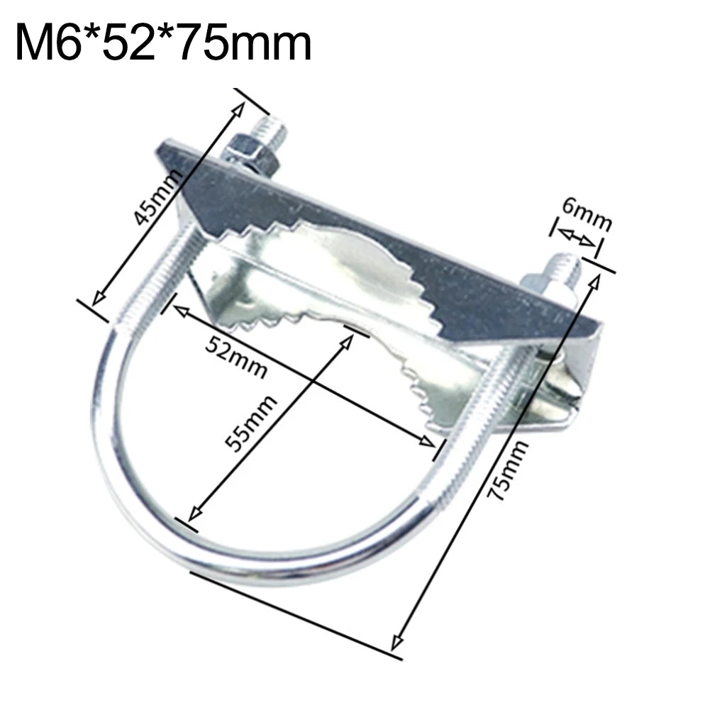 U Bolts Heavy Duty Anti-Rust Mast To Mast Mount Bracket Kit Secure Antenna Fixing Clamp For TV Antennas Ham Flagpoles Oasis Select A