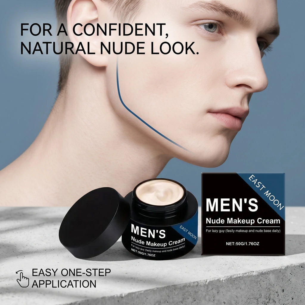 Men's Nude Makeup Cream Brightening Bb Cream for Men Oil Control Concealer Foundation for Natural No-Makeup Look Lazy Makeup Oasis Select