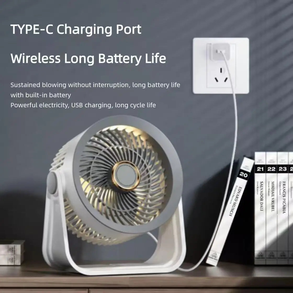 USB Mini Desktop Fan with Aromatherapy & Night Light | 5V