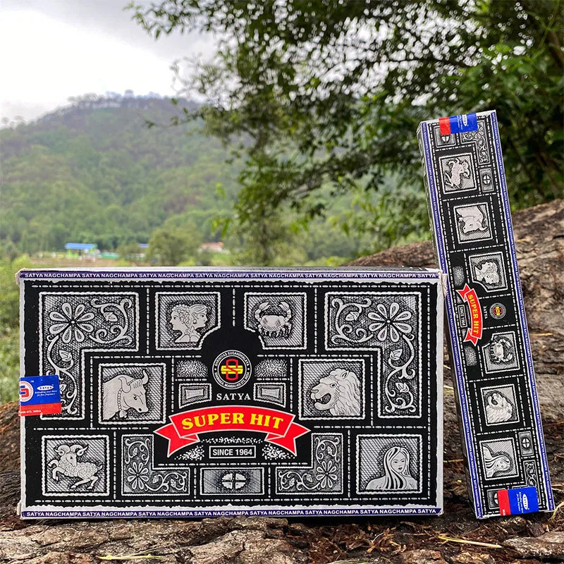 Satya 5box /2box India Sandalwood Incense Household Bedroom Toilet Bathroom NAGCHAMPA Tibetan Incense Line Fragrance Lasting Oasis Select SUPER HIT 5 small boxes