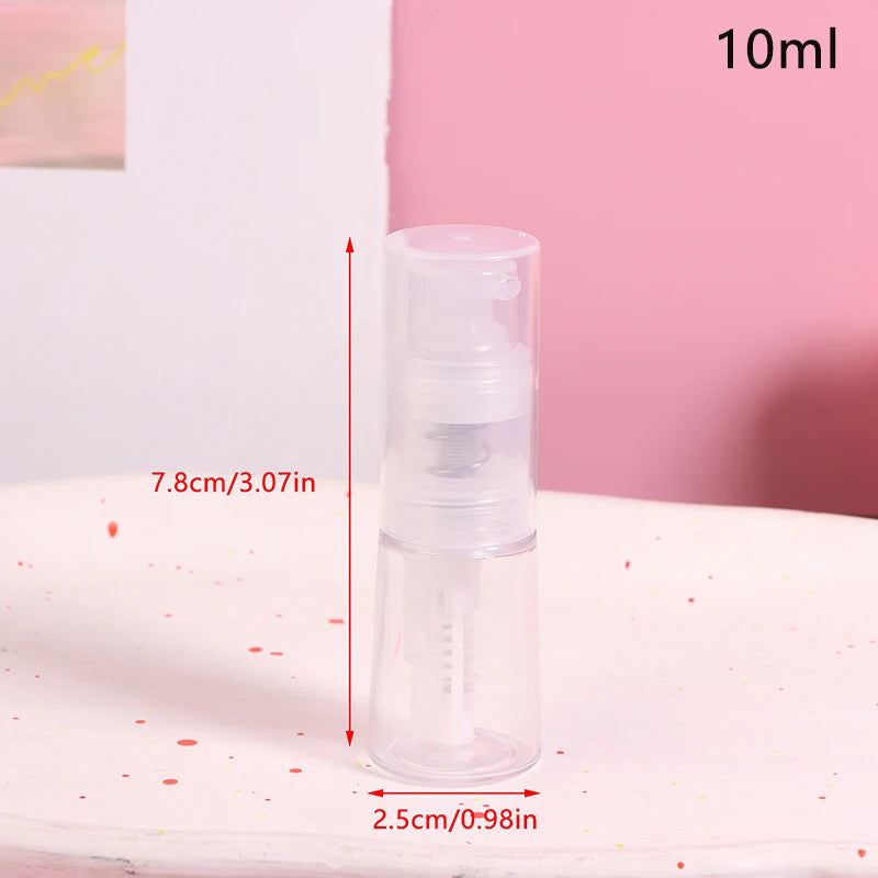 8/10/14/18/25ml Plastic Dry Powder Spray Bottle Refillable Atomizer Baby Powder Dispenser Detachable Makeup Cosmetics Sprayer Oasis Select 10ml Transparent