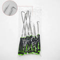 10Pcs Precision Pick and Hook Set, Car Auto Oil Seal/O-Ring Seal Gasket Pick Mini Precision Hooks Professional Puller Remover Oasis Select 10PCS Silver