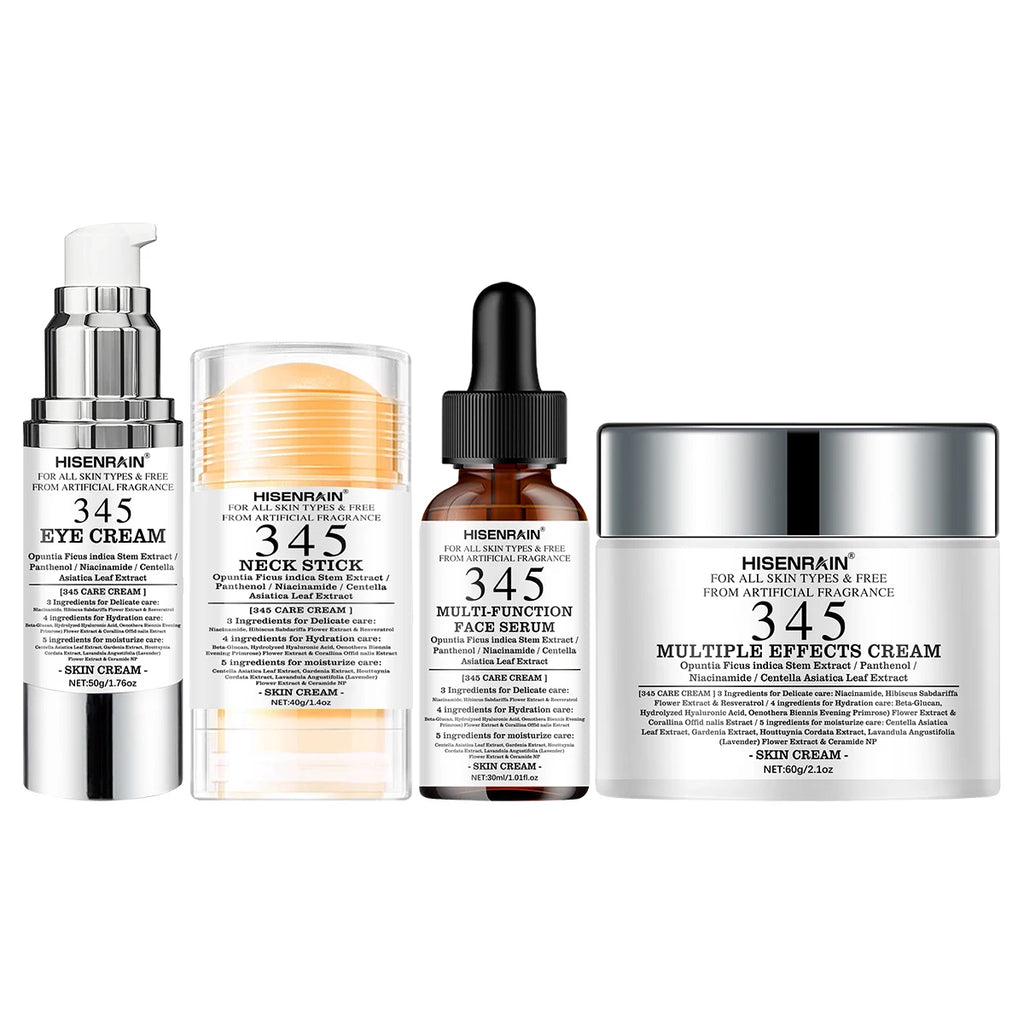 SUYARUN 4-in-1 Travel Skincare Kit – Face, Eye, Neck & Serum Set Travel Skincare Set Oasis Select 4pcs