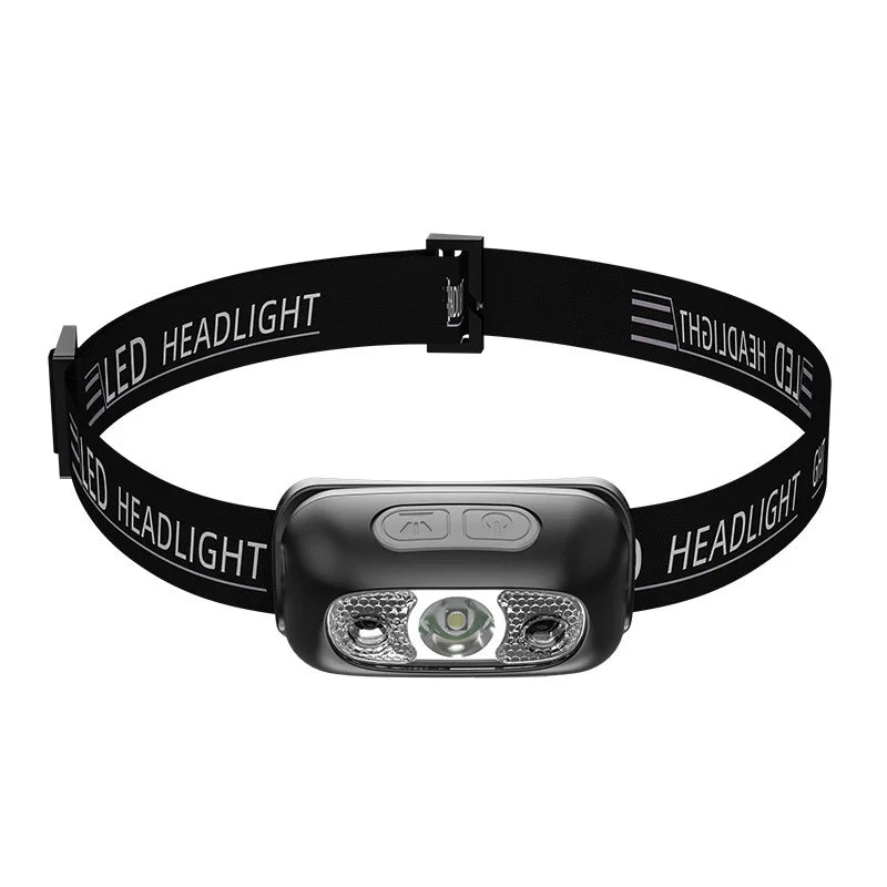 Rechargeable COB LED USB Headlamp Strong Magnetic Powerful Headlight Super Bright Waterproof Head Torch For Outdoor Fishing Oasis Select gray