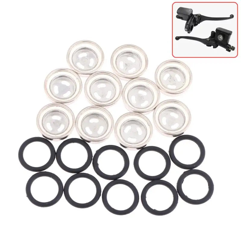 10Pcs Brake Master Cylinder Sight Glass With O Ring Motorcycle Brake Master Cylinder Window For Motorcycle ATV Oasis Select