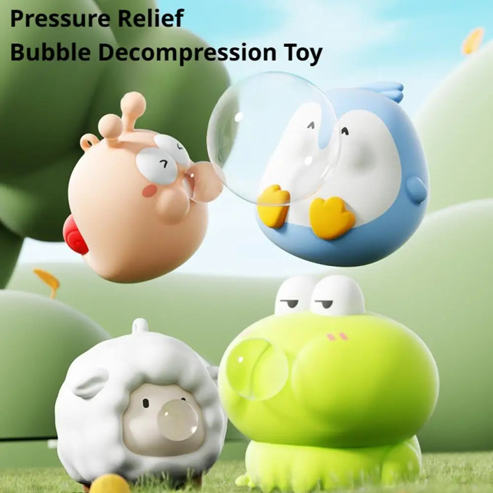 Cute Pet Squishy Toy Bubble Squeeze Stress Relief Fidget Toy Funny Kawaii Animal Pinch Toy For Kids Gift Party Random 1PCS Oasis Select