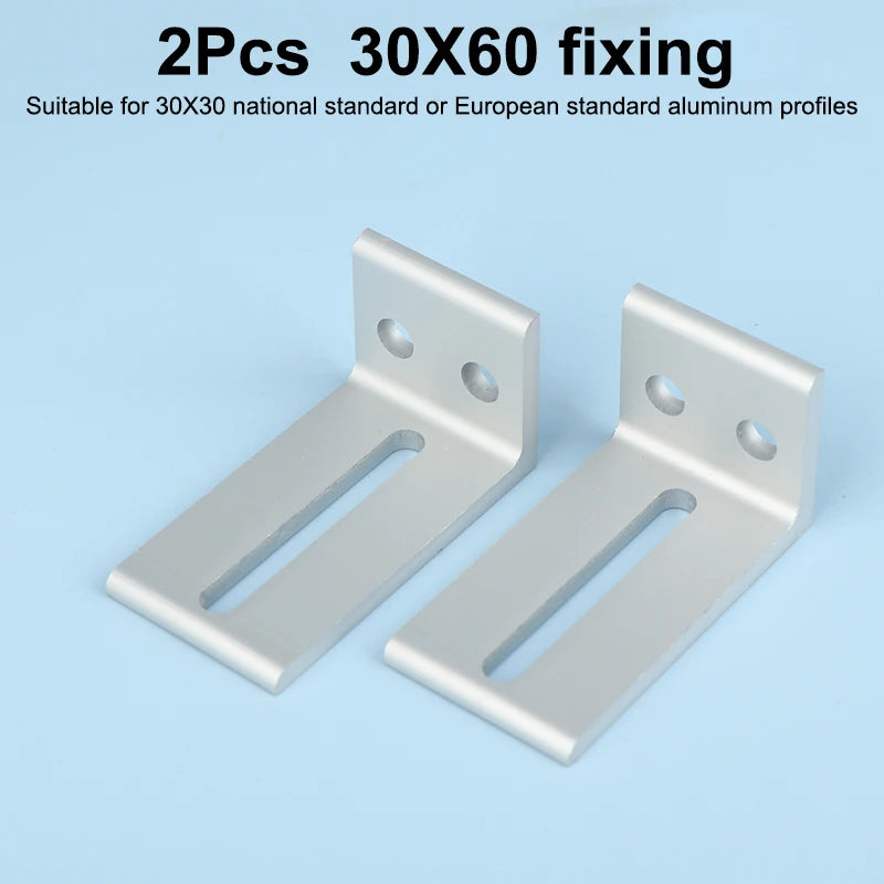 1/2Pcs Aluminum Profile Frame Support Brackets Layer Plate Outer Side Fixing Parts Compatible with 2020 3030 4040 Oasis Select 04