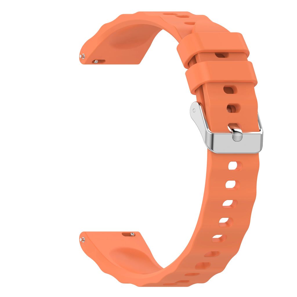 18mm Silicone Watch Strap for Huawei GT6 GT5 GT4 OPPO X2 Mini Silicone Watch Strap Oasis Select Light Orange 18mm
