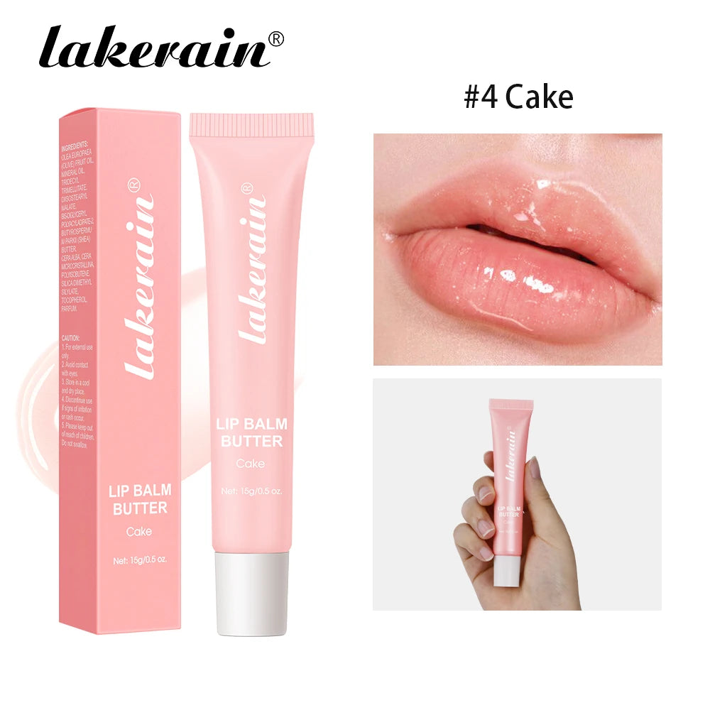 Butter Lip Balm Moisturizing Lip Gloss Oil Long Lasting Nourishes Smoothing Deep Hydration Daily Care Butter Lip Balm Makeup Oasis Select Cake