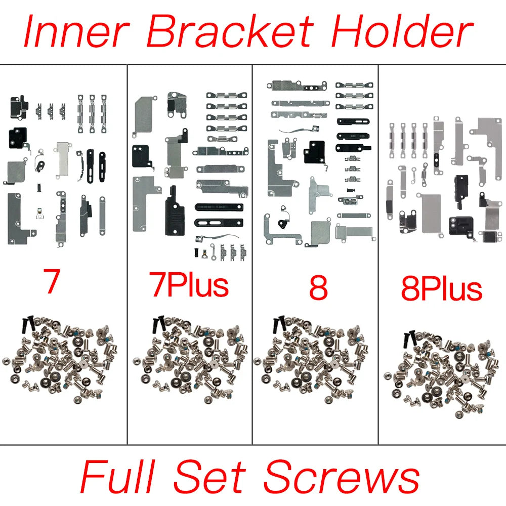 iPhone 7 8 Internal Metal Bracket Kit + Full Screw Set | Repair