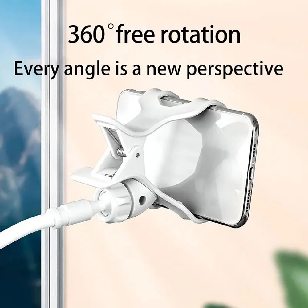 360 Clip Mobile Phone Holder Stand Portable Flexible Lazy Bed Desktop Bracket Desk Mount Stand Base For iPhone Samsung Xiaomi Oasis Select