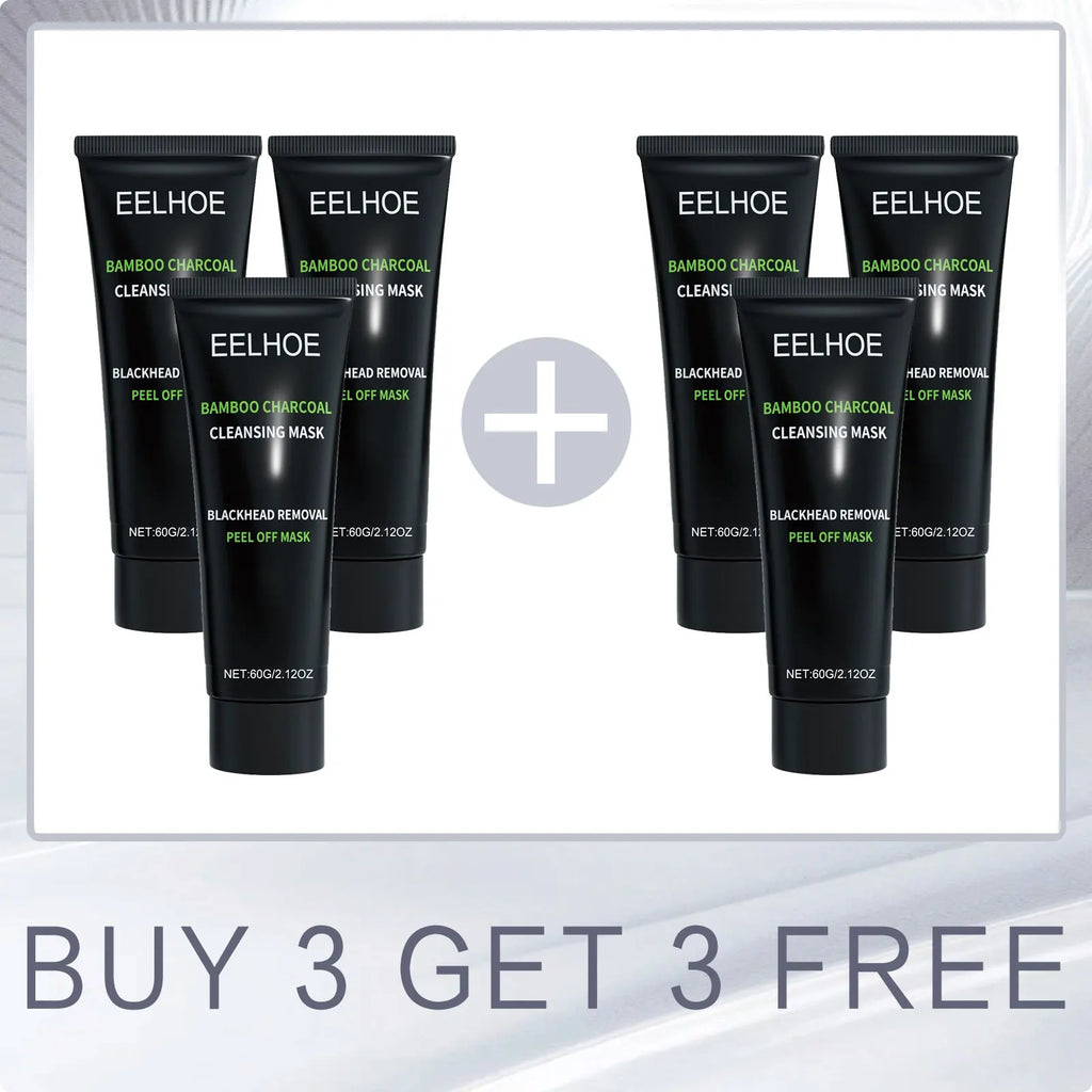 Eelhoe Bamboo Charcoal Mask Tightening Skin Rejuvenation Smoothing Shrink Pores Oil Control Gentle Face Care Tear Peel off Mask Oasis Select Buy 3 for 3 Free