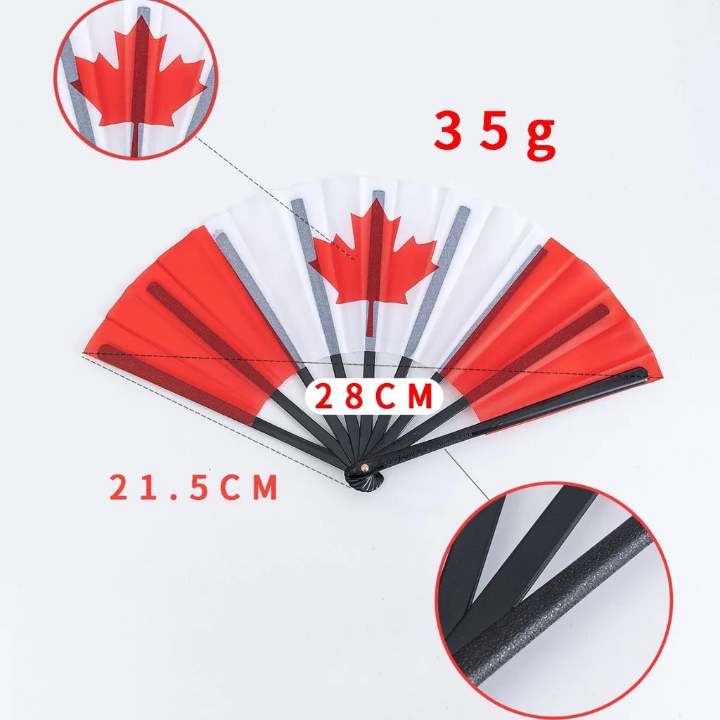 22cm Folding Hand Fan South America 8 Country Flags Cheering Fan For Sports Events Parties And Festival Celebrations Oasis Select