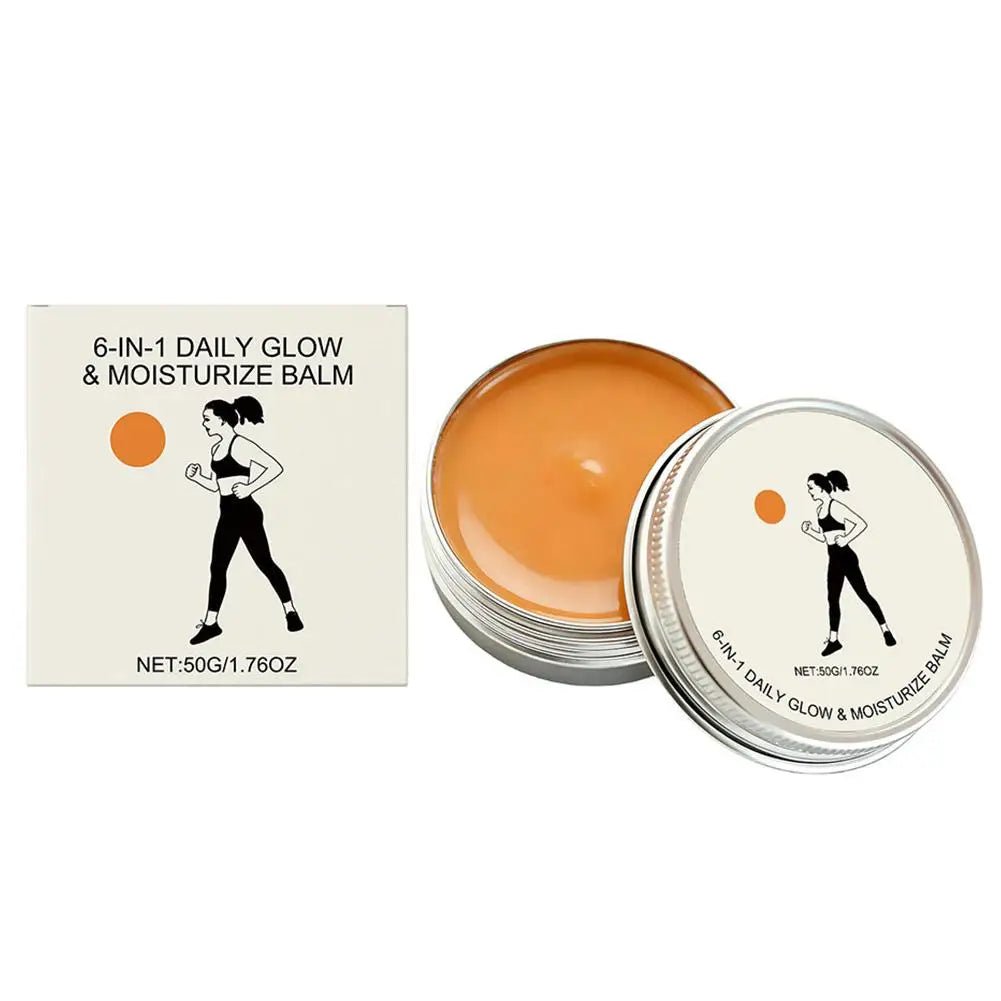 6-in-1 Daily Glow & Moisturize Day Balm, Night Balm & Face Scrub Reduces Acne & Redness, Moisturizing & Repairing Skin Care 50g Oasis Select Day Balm