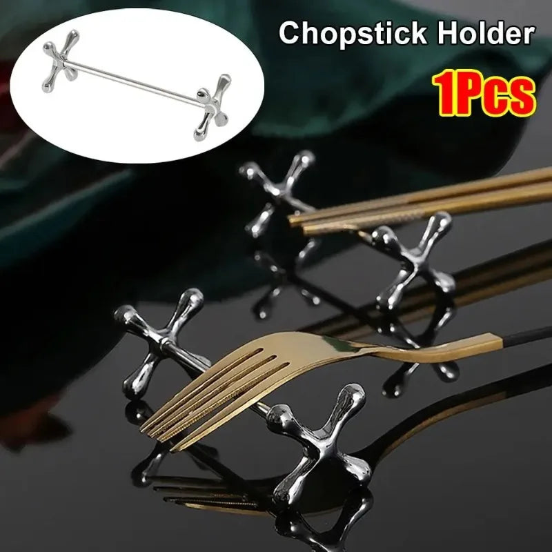 Durable Plum Shape Chopstick Holder Stainless Steel Metal Tableware Stand Fork Storage Holder Art Craft Table Decoration Oasis Select