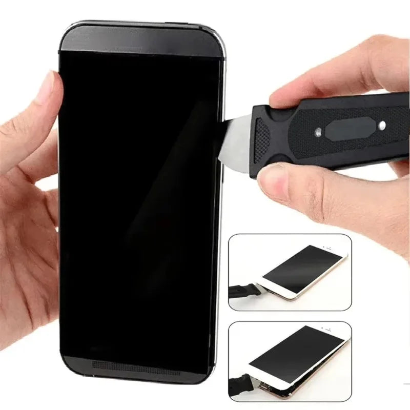 1pcs Crow Bar Stainless Steel Disassembly Tool Thin Disassembly Piece Metal Disassembly Stick Phone Tablet Repair Tool Crowbar Oasis Select