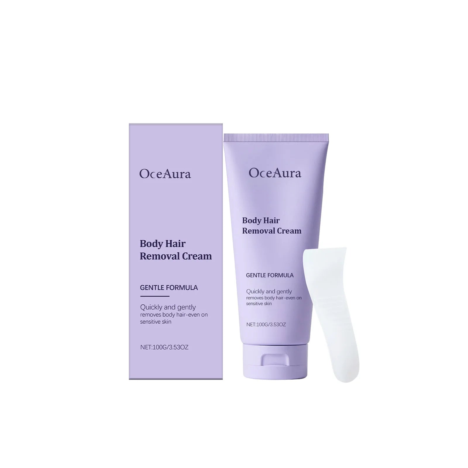 OceAura Painless Hair Removal Cream – Body, Legs & Underarm Hair Removal Cream Oasis Select 100g boxed
