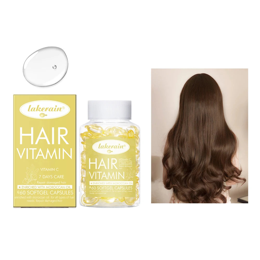 Lakerain Hair Vitamin Serum Capsules – Smooth & Nourish