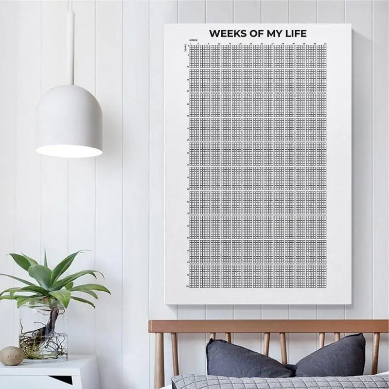 Week Of My Life Motivational Quotes 4000 Inspirational Life Decorations Calendar Wall Art Print Home Decor Oasis Select