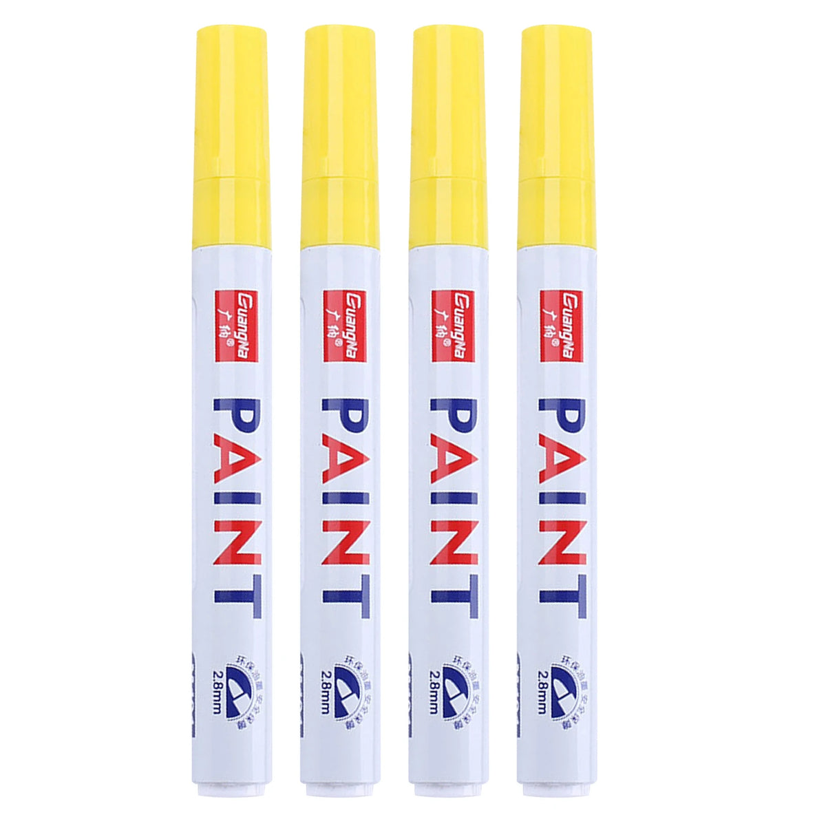 Oil Based Paint Markers – 12-Color Waterproof Fine Tip Set Paint Marker Set Oasis Select YELLOW